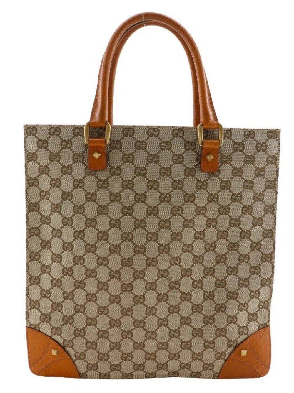 GUCCI Tote Bag Handbag 120898 Brown GG canvas unisex - Picture 1 of 12